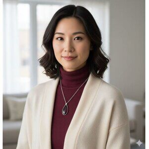 NECKLACE - Merlot colour inspired pendant